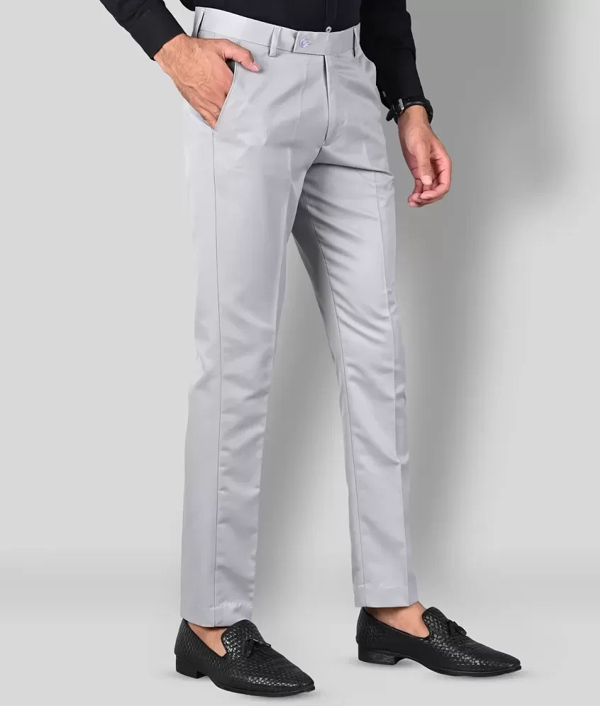 Hunter man's Gray colour formal pents