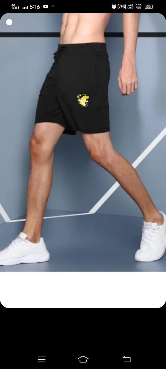 Hunter Men's black sports shorts