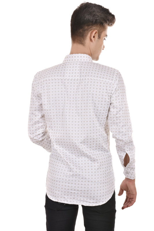 Hunter men's white dotted shirts A5