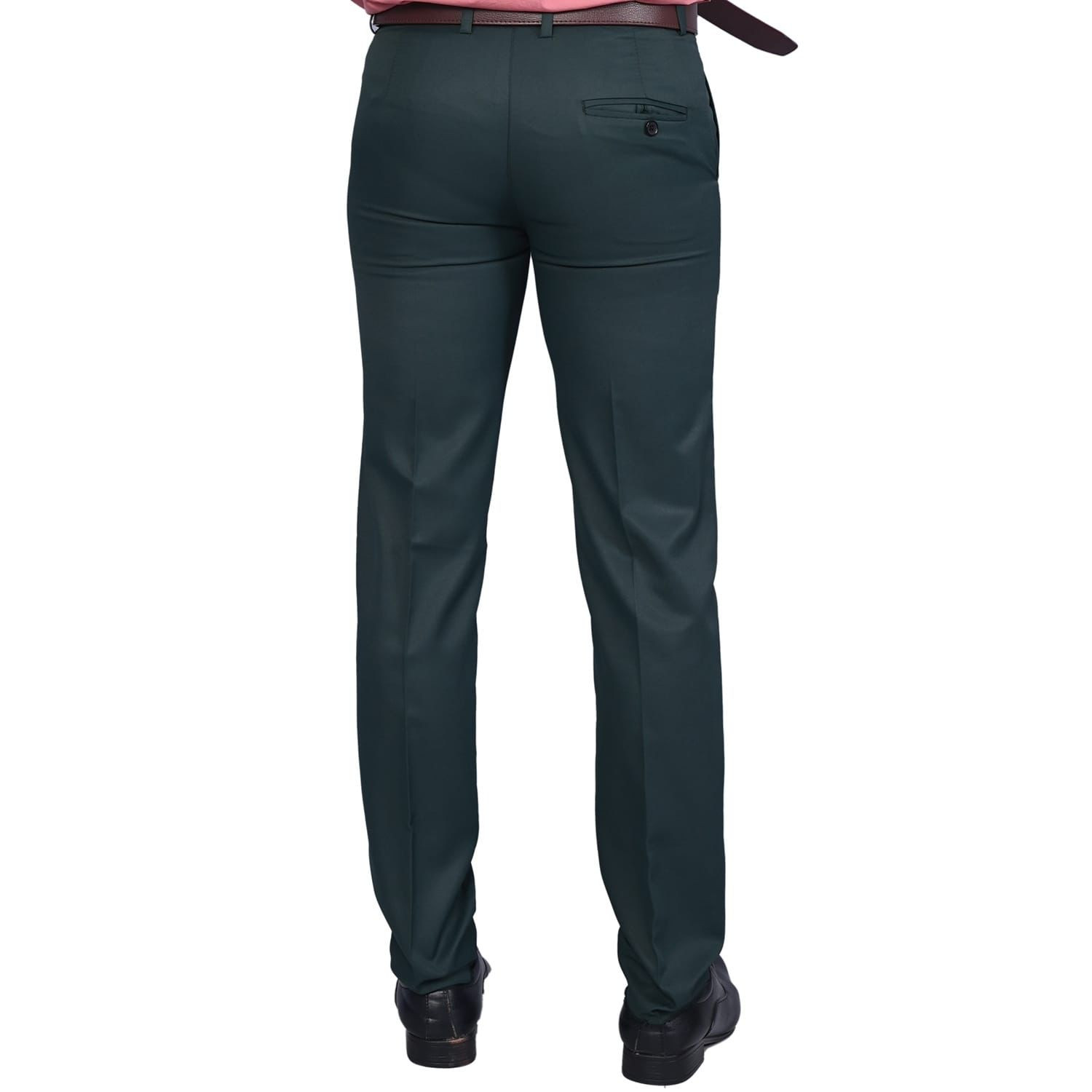 Hunter Dark Green Colour Formal Pant