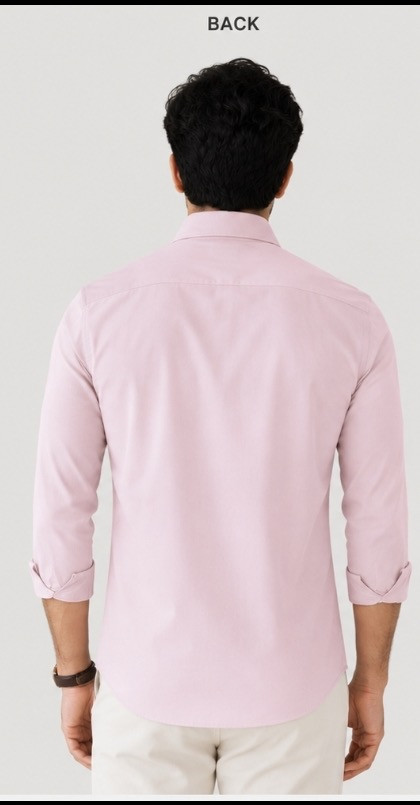 hunter Man's pink  classic collar Shirt