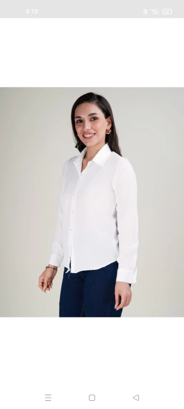 Hunter Womens white classic colour shirts
