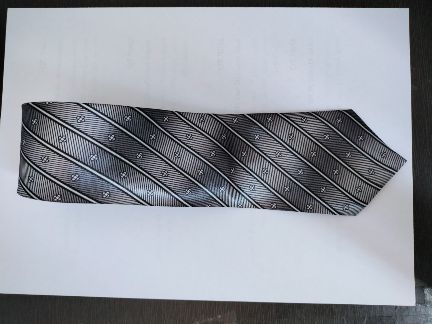 Hunter lite gray formal Tie