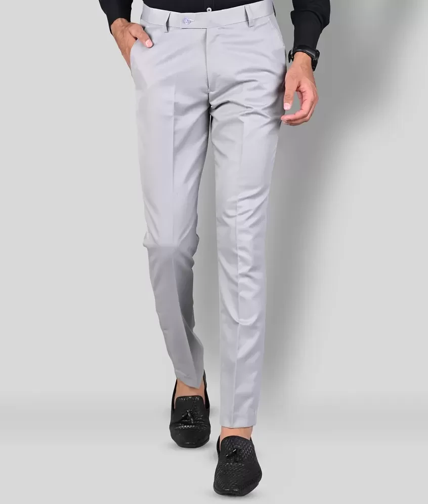 Hunter man's Gray colour formal pents