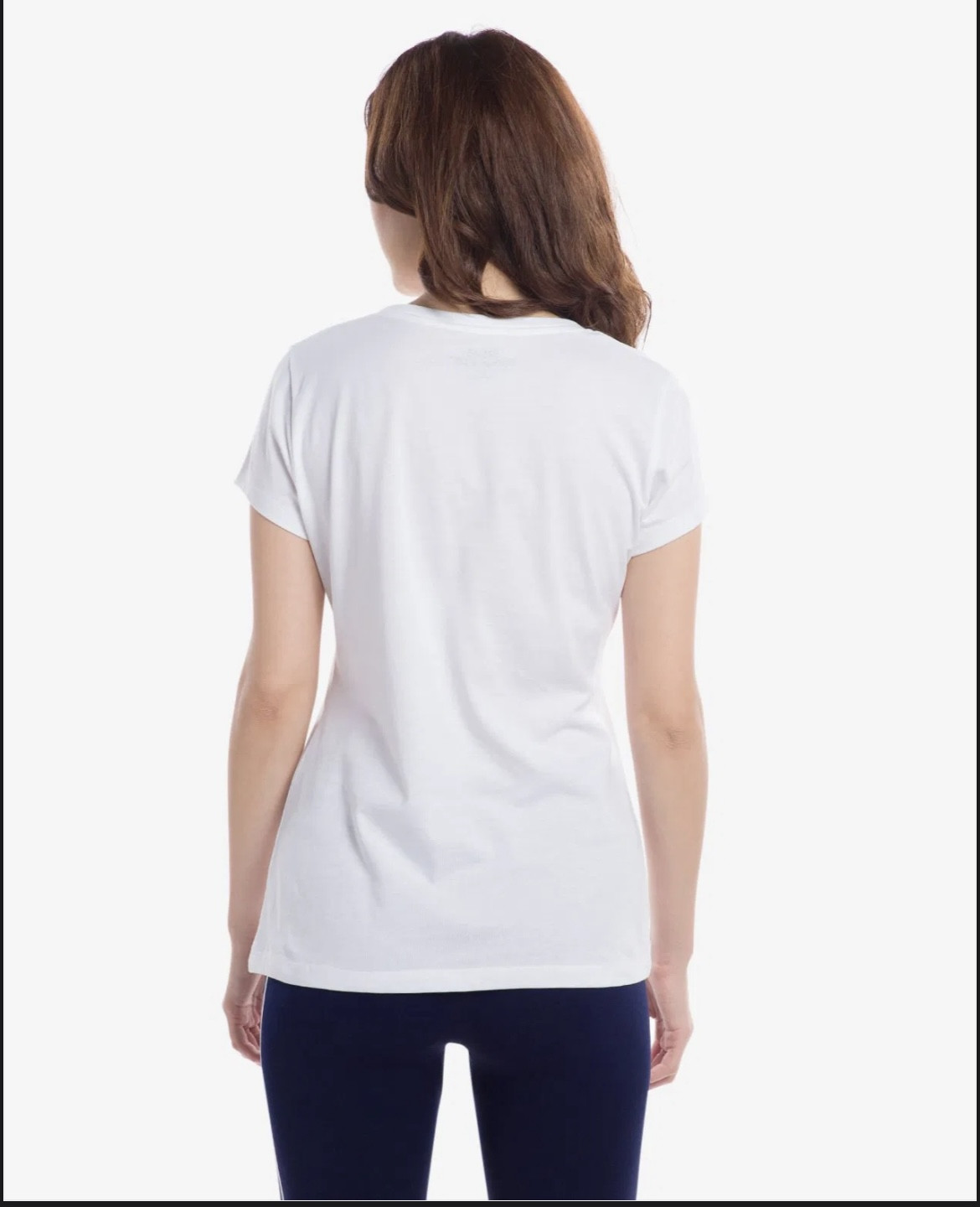 Women white  t-shirt print 1